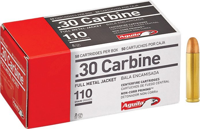 Aguila Ammunition .30 Carbine 110-Grain Centerfire Ammunition