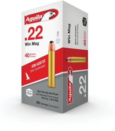 Aguila Ammunition High Velocity Semi-Jacketed .22 Win Mag 40-Grain Ammunition