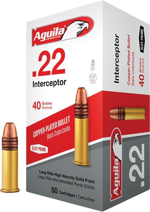 Aguila Ammunition Interceptor .22 LR 40-Grain Rimfire Ammunition