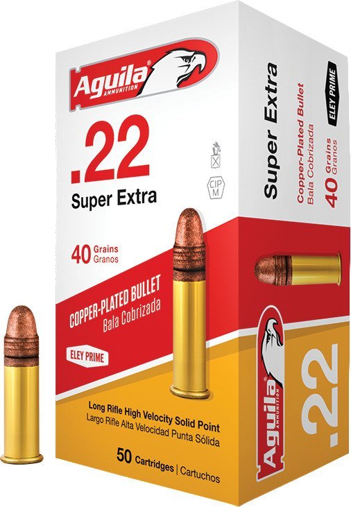 Aguila Ammunition LR High Velocity .22 40-Grain Rimfire Ammunition - 50 Rounds