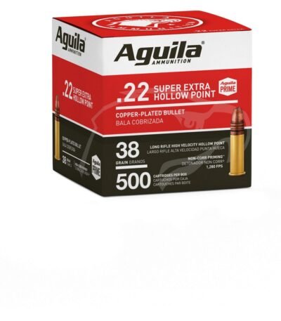 Aguila Ammunition Super Extra .22 LR 38-Grain Rimfire Ammunition - 500 Rounds