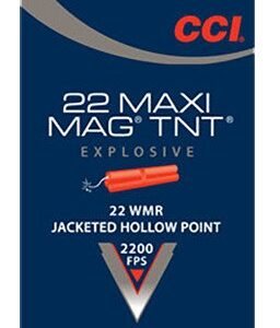 CCI Maxi-Mag TNT .22 Win Magnum 30-Grain Jacketed Hollow Point Rimfire Ammunition