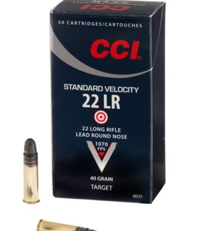 CCI Standard Velocity .22 LR Caliber 40-Grain Rimfire Ammunition - 50 Rounds