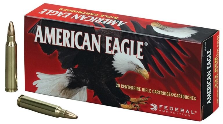 Federal Premium American Eagle .223 Remington 50 Grain Jacketed Hollow Point Ammunition - 20 Rounds