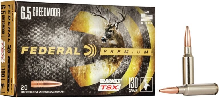 Federal Premium Barnes Triple-Shock X 6.5 Creedmoor 130-Grain Centerfire Rifle Ammunition