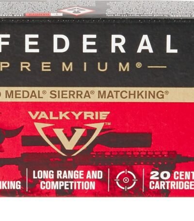 Federal Premium Gold Metal Sierra MatchKing .224 Valkyrie 90-Grain BTHP Ammunition - 20 Rounds