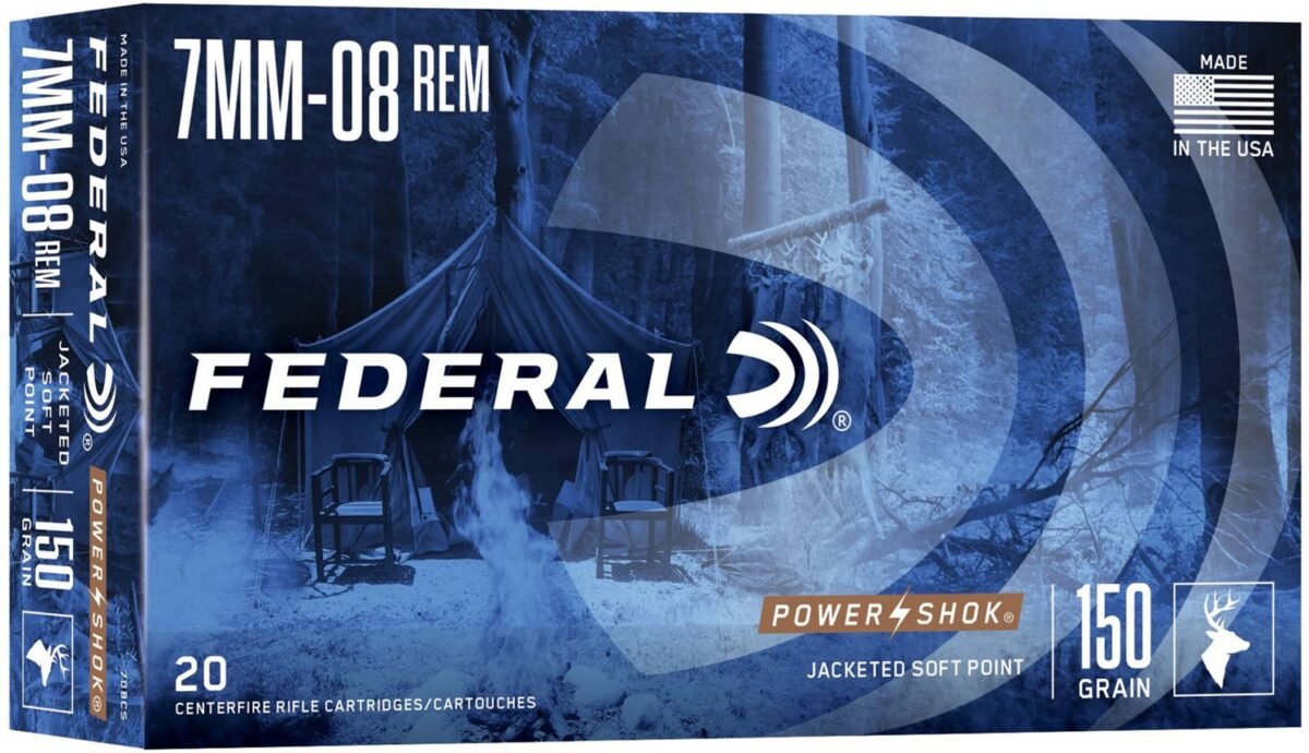Federal Premium Power-Shok 7mm-08 Remington 150-Grain Centerfire Rifle Ammunition