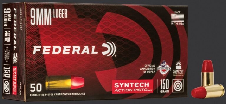 Federal Syntech 9mm Luger 150-Grain Ammunition - 50 Rounds