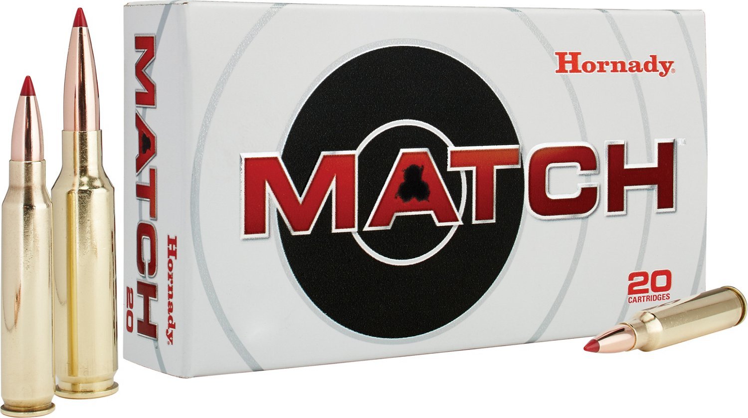 Hornady BTHP Match™ .308 Winchester 168-Grain Centerfire Rifle Ammunition - 20 Rounds