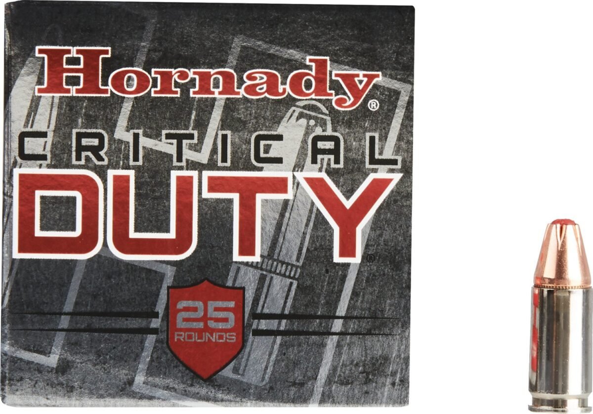 Hornady Critical Duty 9mm +P Luger 124-Grain FlexLock Ammunition - 25 Rounds