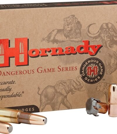 Hornady Dangerous Game 375 H&H Magnum 300-Grain Rifle Ammunition - 20 Rounds