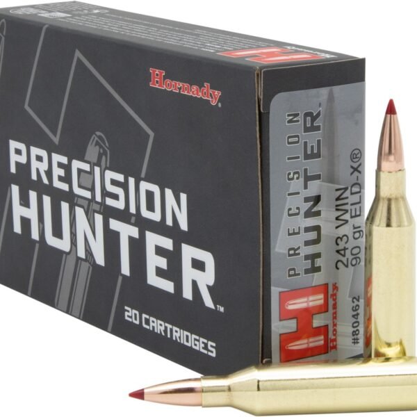 Hornady ELD-X Precision Hunter .243 Winchester 90-Grain Rifle Ammunition - 20 Rounds