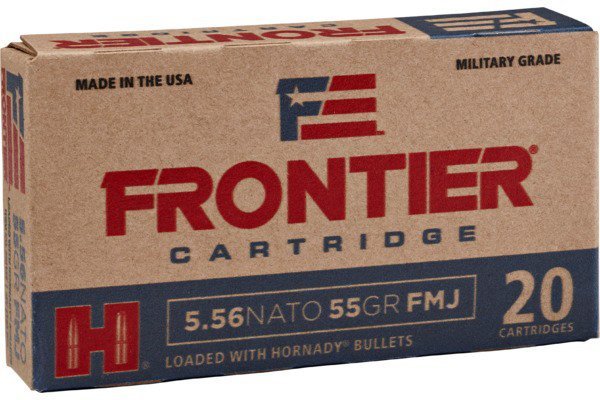 Hornady Frontier 5.56 NATO 55-Grain Centerfire Rifle Ammunition - 20 Rounds