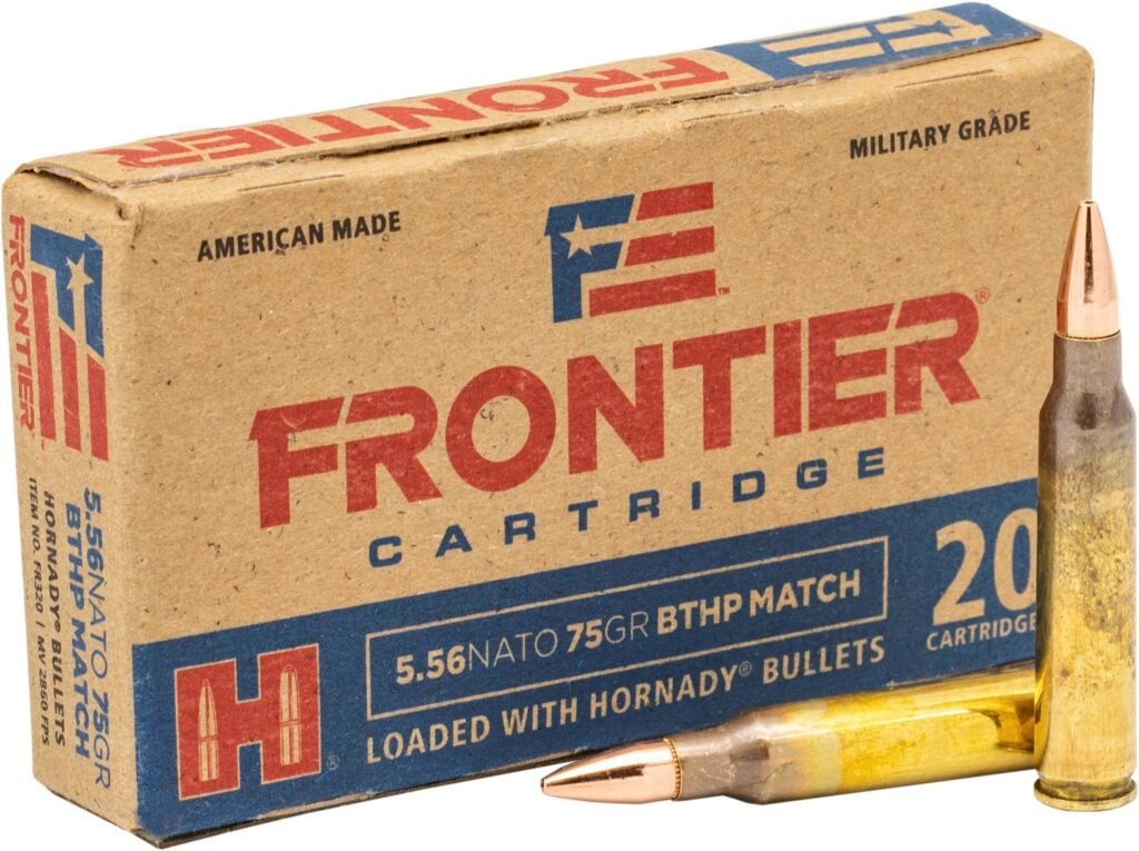 Hornady Frontier 5.56 NATO 75-Grain BTHP Match T2 Rifle Ammunition - 20 Rounds