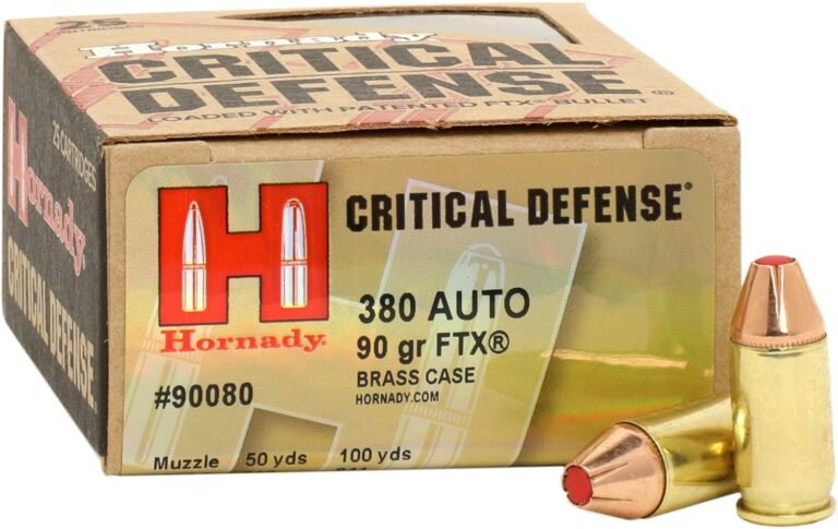 Hornady FTX Critical Defense .380 Automatic 90-Grain Handgun Ammunition