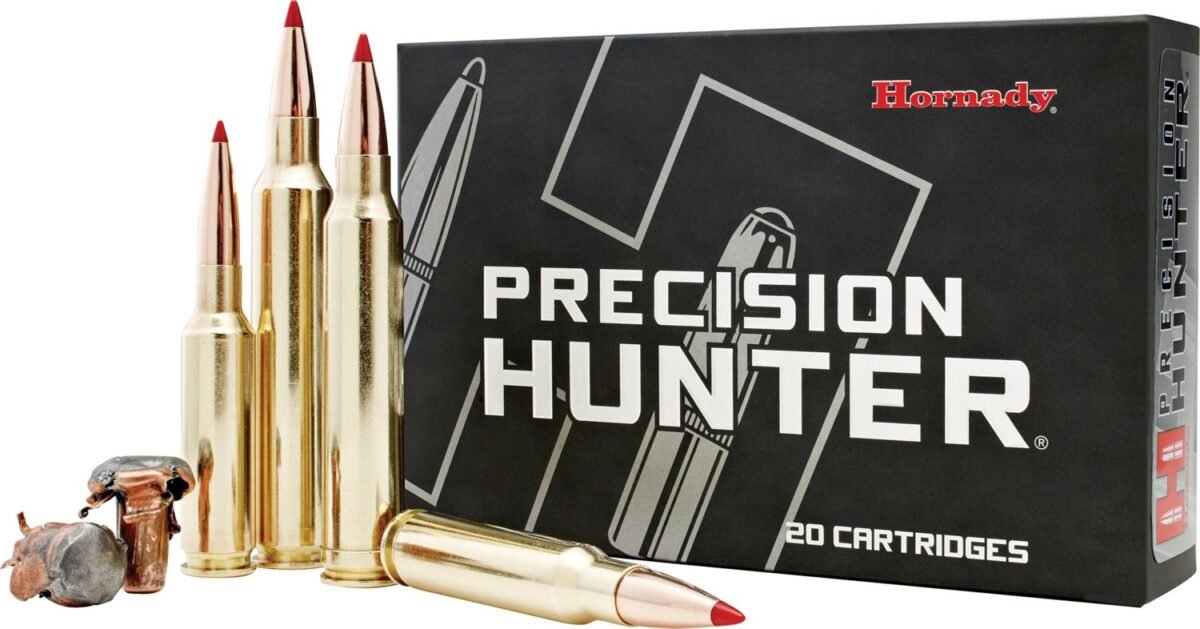 Hornady Precision Hunter 280 Ackley Improved 162-Grain Rifle Ammunition - 20-Rounds