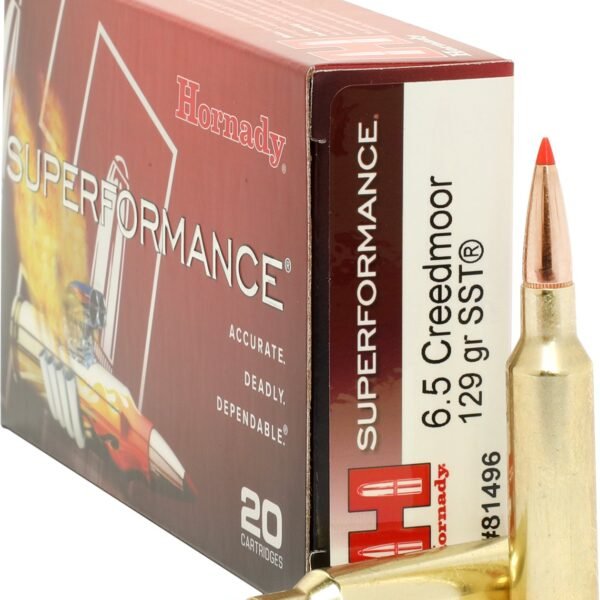 Hornady Superformance SST 6.5mm Creedmoor 129-Grain Rifle Ammunition - 20 Rounds