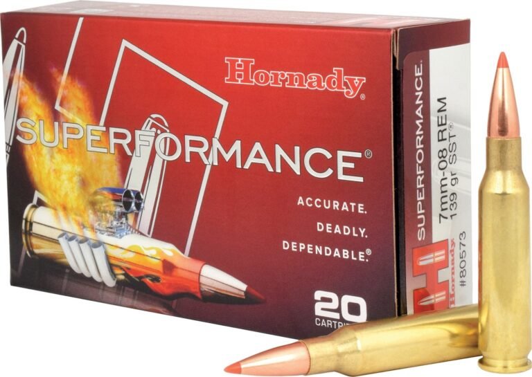 Hornady Superformance SST 7mm-08 Rem 139-Grain Rifle Ammunition - 20 Rounds