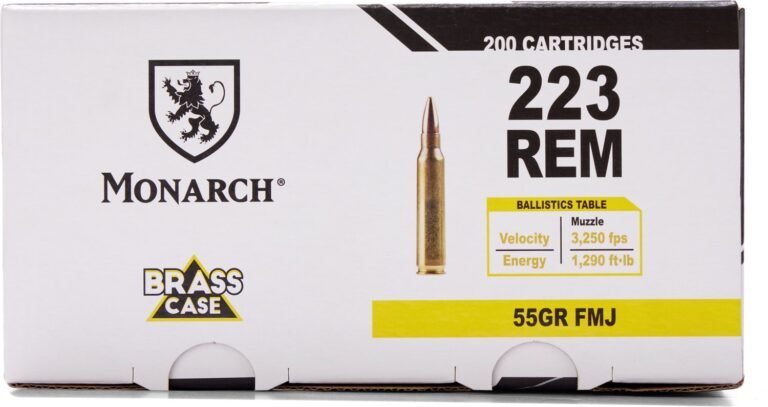 Monarch .223 Remington 55-Grain Ammunition - 200 Rounds