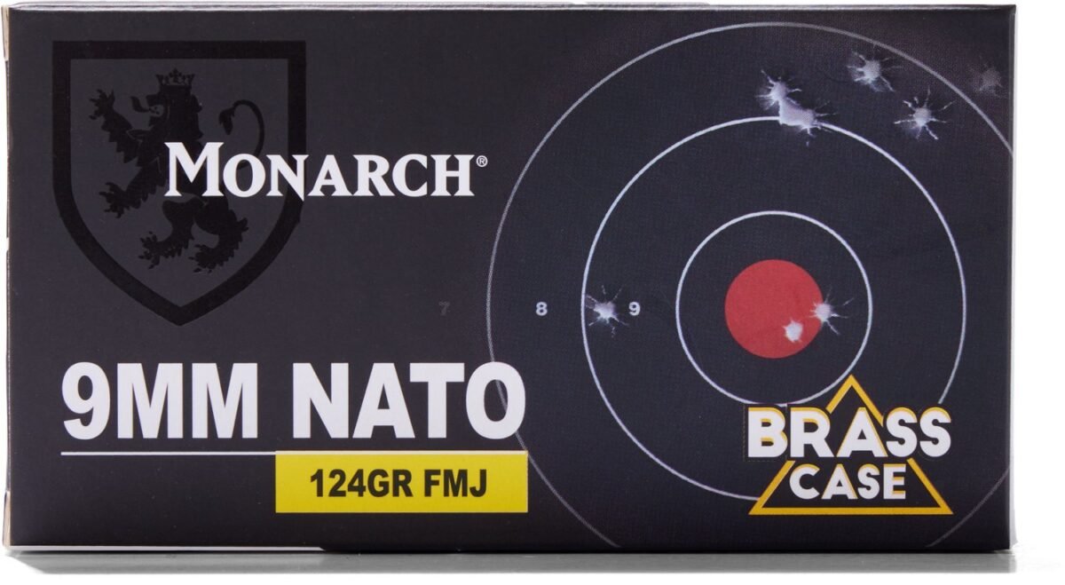 Monarch 9mm NATO 124-Grain Ammunition - 100 Rounds