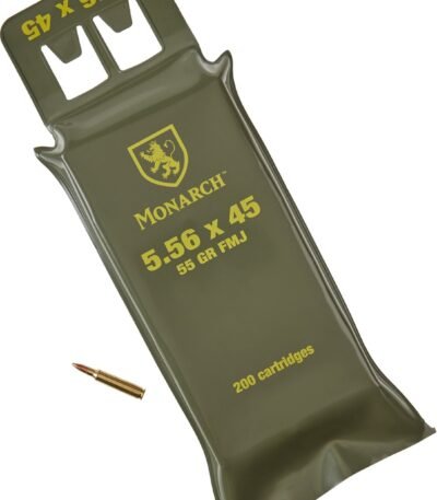 Monarch Battle Pack 5.56 x 45mm NATO 55-Grain Centerfire Rifle Ammunition - 200 Rounds