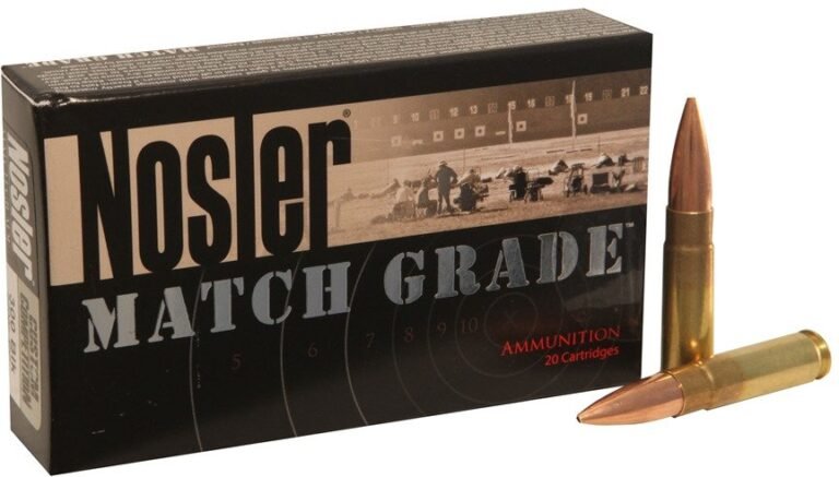 Nosler Match Grade Custom Competition 7.62 x 35mm 220-Grain Centerfire Rifle Ammunition