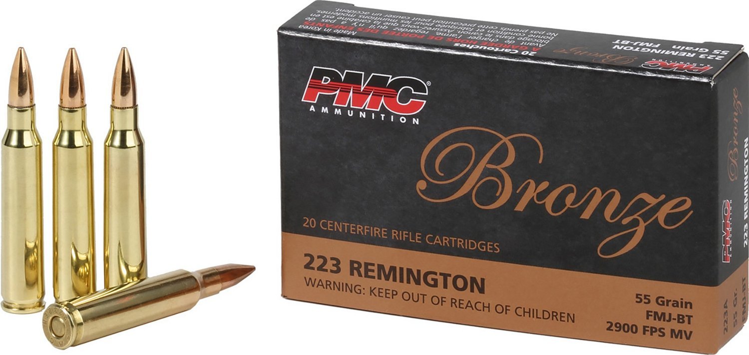 PMC Bronze .223 Remington 55-Grain Rifle Ammunition - 20 Rounds