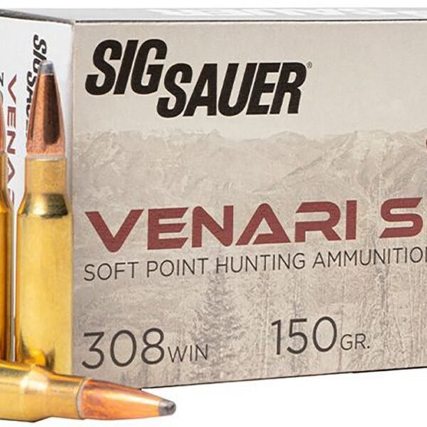 SIG SAUER Venari .308 Winchester 150-Grain Soft Point Ammunition - 20 Rounds