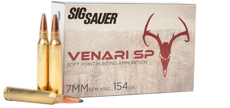 SIG SAUER Venari 7mm Remington Magnum Rifle Ammunition - 20 Rounds