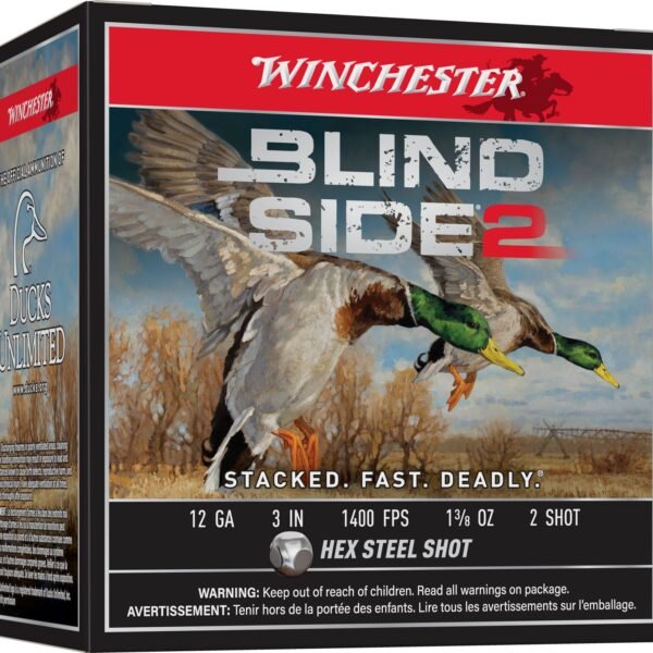 Winchester Blind Side 2 Waterfowl 12 Gauge Shotshells - 25 Rounds