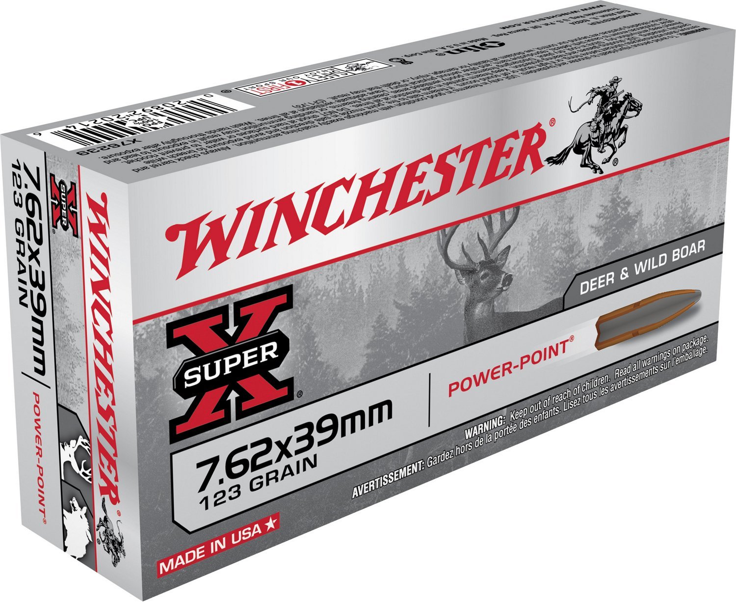 Winchester Hog Special 7.62 x 39mm 123-Grain Centerfire Rifle Ammunition