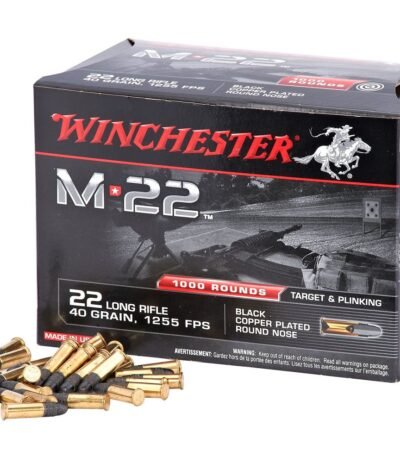 Winchester M22 .22 Long Rifle 40-Grain Rimfire Ammunition - 1000 Rounds