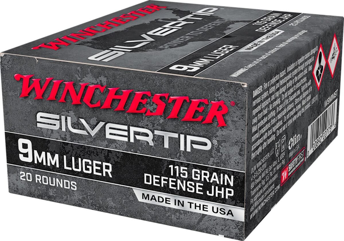 Winchester Silvertip 9mm Luger 115-Grain Pistol Ammunition