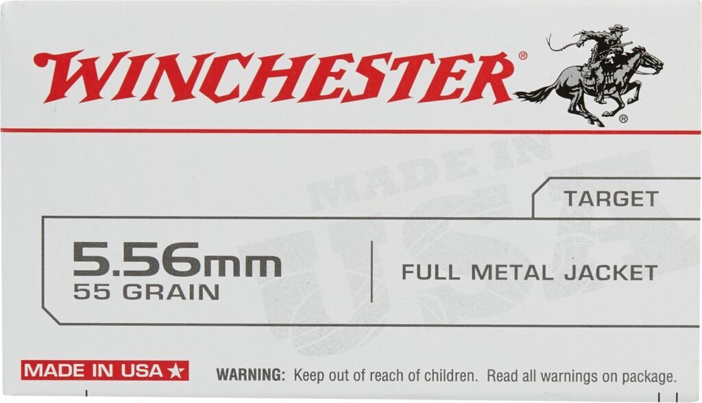 Winchester USA Full Metal Jacket 5.56 x 45 mm 55- Rifle Ammunition